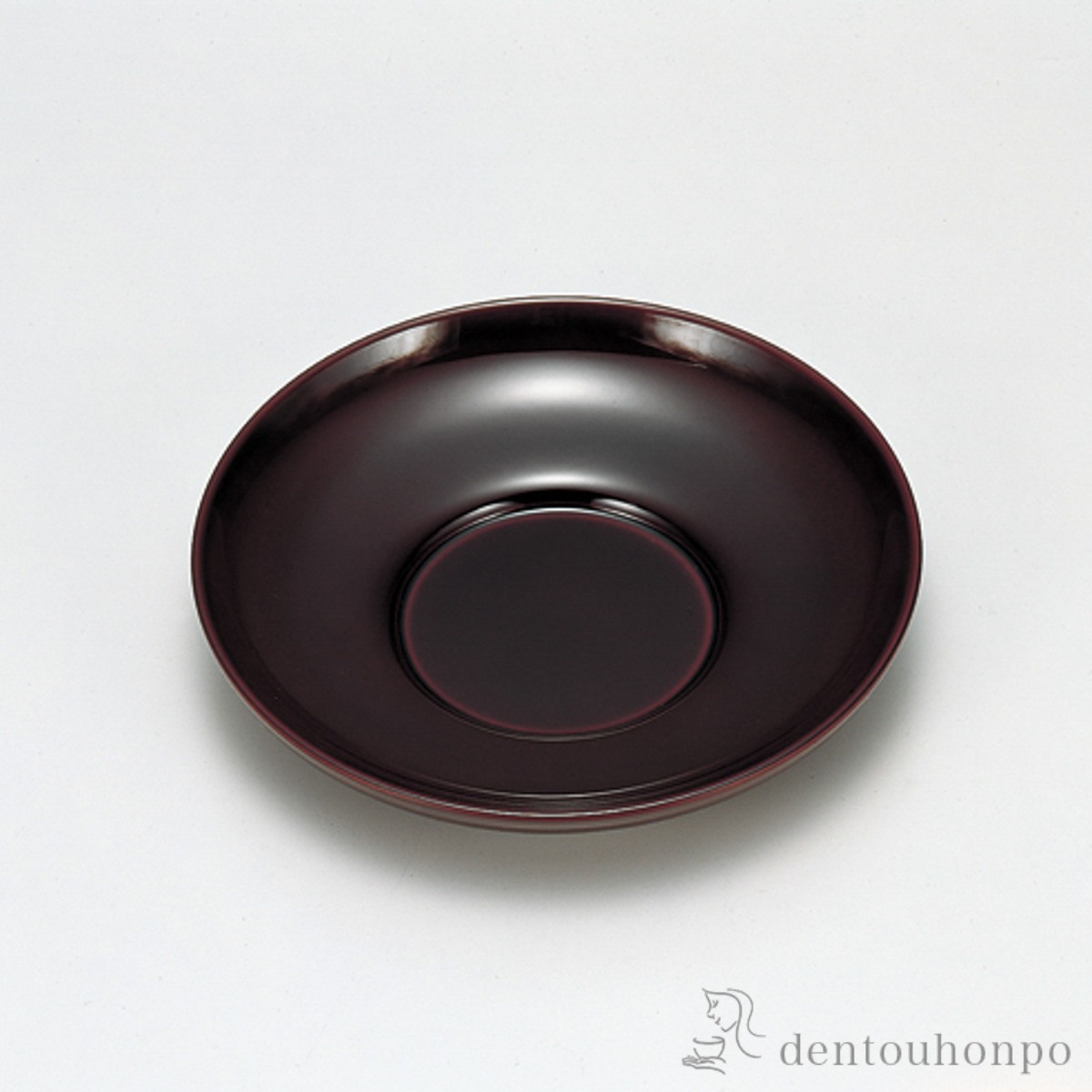 茶托 溜 4号 5枚≪13時までのご注文即日発送(休業日を除く)≫ ( あすつく 茶たく 湯のみ 湯呑み 日本茶 おすすめ 越前漆器 )