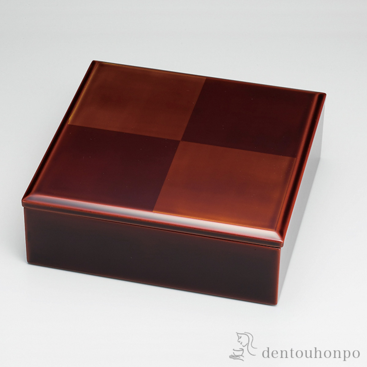 【送料無料】一ヶ重 市松白檀≪在庫確認後、7営業日程で出荷≫ ( お弁当 運動会 ピクニック 遠足 人気 越前漆器 )