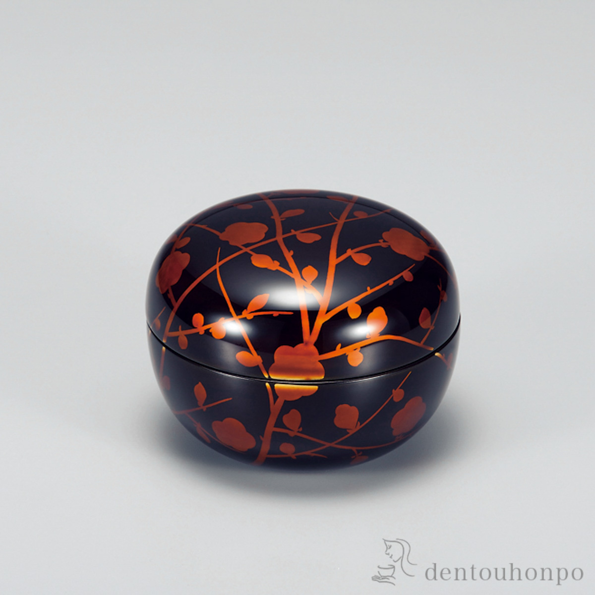 【送料無料】玉匣（たまくしげ） 小物入れ 枝梅 白檀≪在庫確認後、7営業日程で出荷≫ ( 手作り サイドテーブル チェスト リビング 人気 越前漆器 )