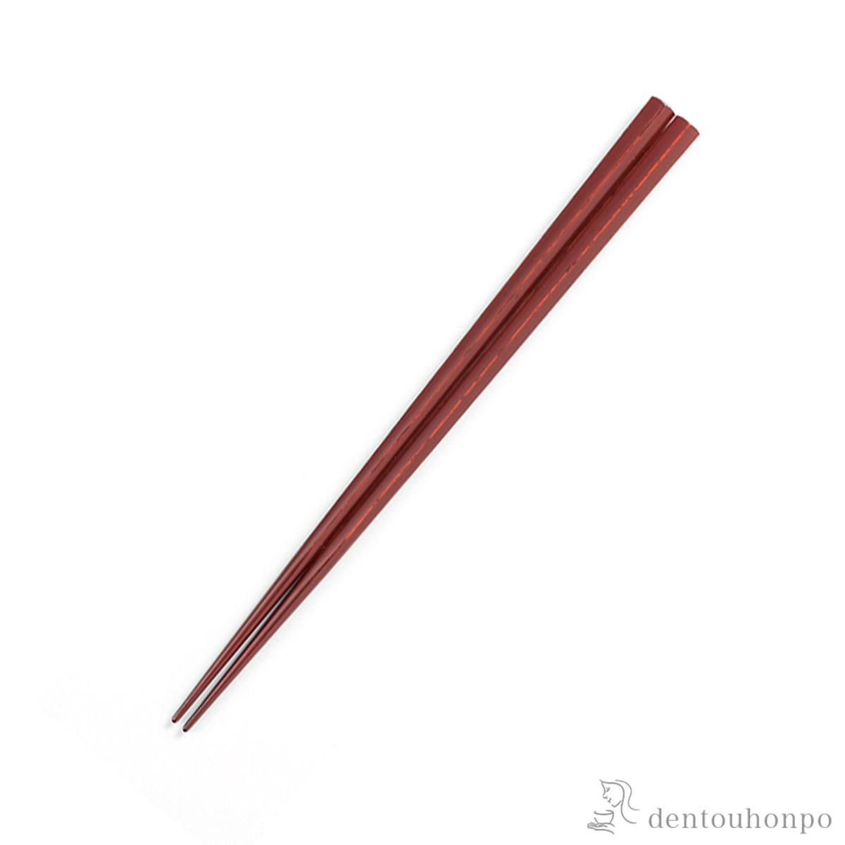 箸 五角 古代朱 22cm≪在庫確認後、7営業日程で出荷≫ ( お箸 プレゼント はし 高級箸 塗り箸 越前漆器 )