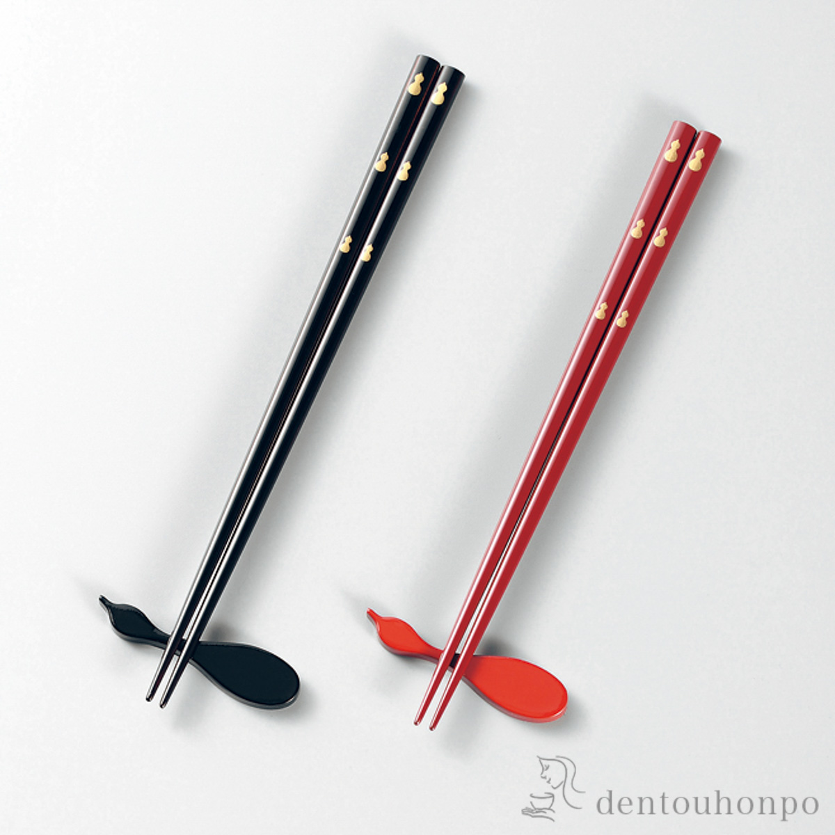 夫婦箸 無病息災 23.5cm 22cm 箸置付≪在庫確認後、4~7営業日程で出荷≫ ( お箸 プレゼント はし 高級箸 塗り箸 越前漆器 )