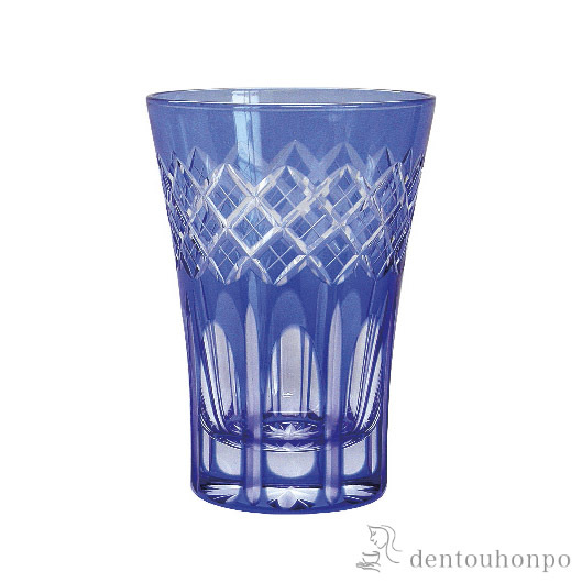 江戸切子 映見重ね矢来紋 タンブラー 江戸切子≪約半年で出荷予定≫ ( 田島硝子 ビールグラス ビアグラス 保温 保冷 人気 江戸切子 )