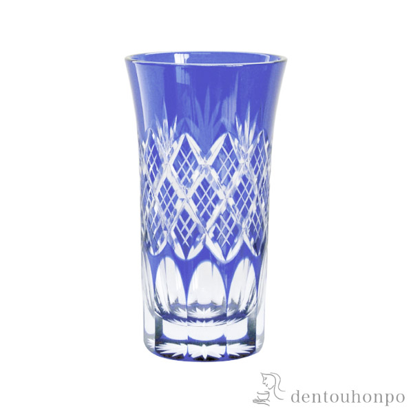 送料無料】 星切子 オールド 赤 江戸切子 / 田島硝子 ビールグラス