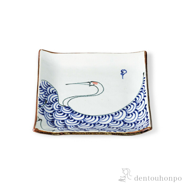 正角皿 kotohogi  鶴≪在庫確認後、10~14営業日程で出荷≫ ( kotohogi 角皿 長皿 焼き魚 さんま おしゃれ 波佐見焼 )