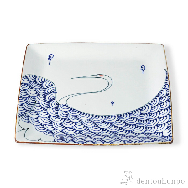 正角皿 kotohogi  鶴・大≪在庫確認後、10~14営業日程で出荷≫ ( kotohogi 角皿 長皿 焼き魚 さんま おしゃれ 波佐見焼 )
