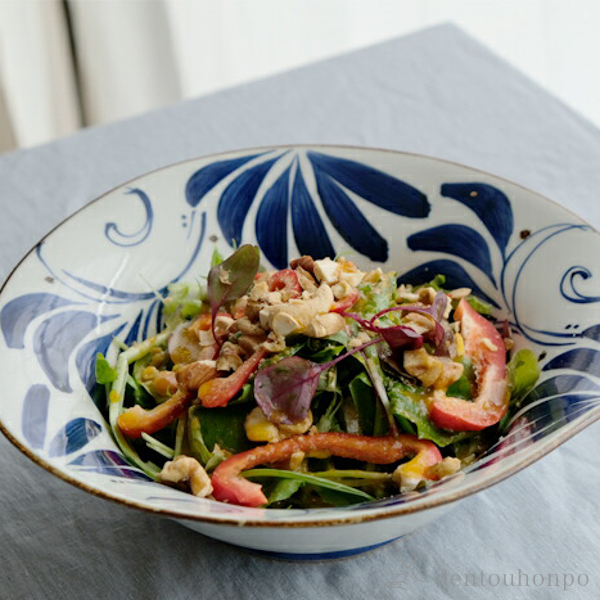 【送料無料】なぶり大鉢 karakusa≪在庫確認後、10~14営業日程で出荷≫ ( karakusa 和食 食器 料理 食器 パーティー 波佐見焼 )