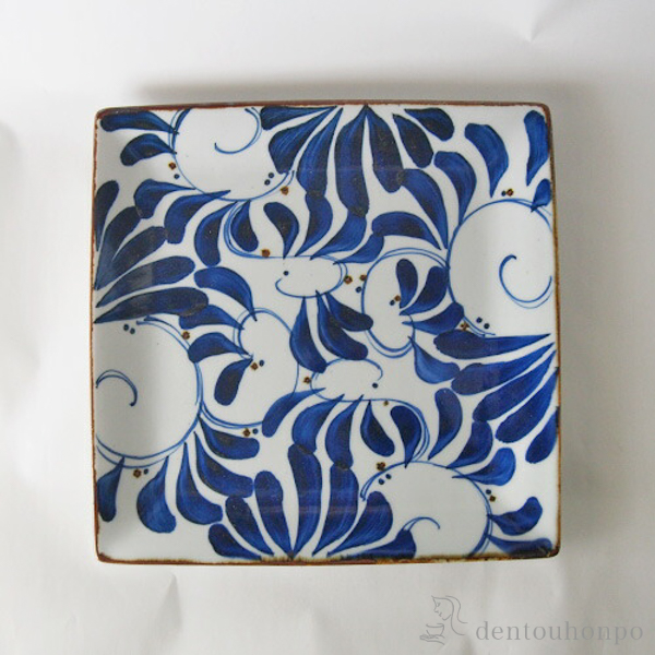 角プレート karakusa 大≪在庫確認後、10~14営業日程で出荷≫ ( karakusa 角皿 長皿 焼き魚 さんま おしゃれ 波佐見焼 )