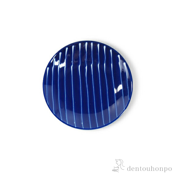 小皿 琉璃 雨垂れ≪在庫確認後、10~14営業日程で出荷≫ ( 波佐見焼 琉璃 プレート 醤油皿 豆皿 和食 洋食 波佐見焼 )