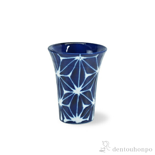 【送料無料】アペリティフ（酒器） 琉璃 麻の葉≪在庫確認後、10~14営業日程で出荷≫ ( 波佐見焼 琉璃 ビールグラス ビアグラス 保温 保冷 人気 波佐見焼 )