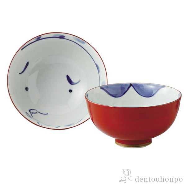 組飯碗 おかめひょっとこ≪在庫確認後、10~14営業日程で出荷≫ ( 退職祝い 定年 ごはん 白ご飯 お茶碗 飯碗 おすすめ 波佐見焼 )