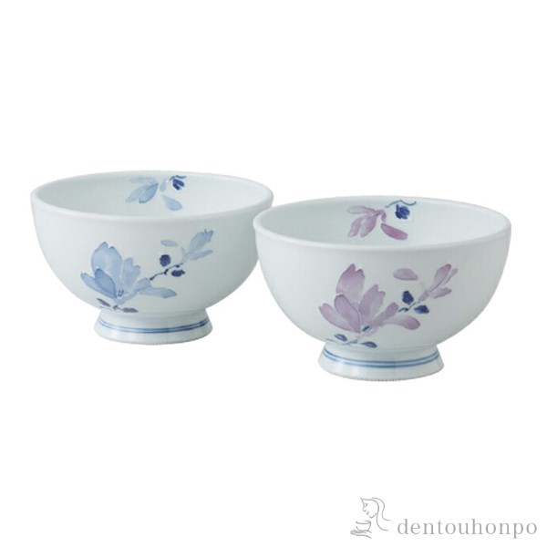 【送料無料】組飯碗 辻が花≪在庫確認後、10~14営業日程で出荷≫ ( ギフト プレゼント ご飯茶碗 結婚祝い おすすめ 波佐見焼 )