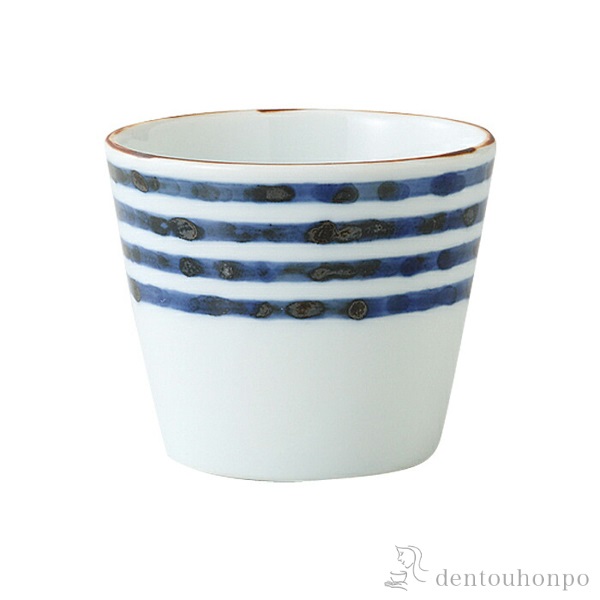 そば猪口 濃線紋 3個セット≪在庫確認後、10~14営業日程で出荷≫ ( そばちょこ コップ 蕎麦猪口 冷酒カップ 来客用 波佐見焼 )