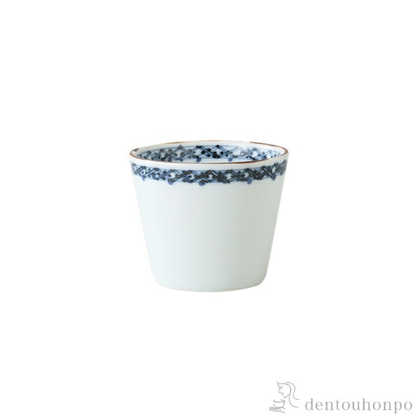 そば猪口 渕地紋 3個セット≪在庫確認後、10~14営業日程で出荷≫ ( そばちょこ コップ 蕎麦猪口 冷酒カップ 来客用 波佐見焼 )