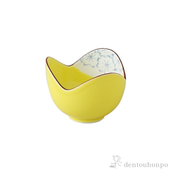 小付 黄さくら 5個セット≪在庫確認後、10~14営業日程で出荷≫ ( 和食 食器 おつまみ 朝食 料理 波佐見焼 )