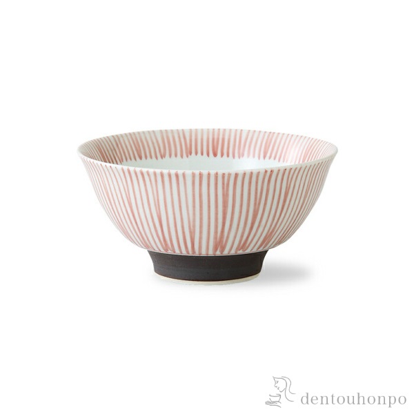 【送料無料】飯碗 千筋十草 赤 小 3個セット≪在庫確認後、10~14営業日程で出荷≫ ( ごはん 白ご飯 お茶碗 飯碗 おすすめ 波佐見焼 )