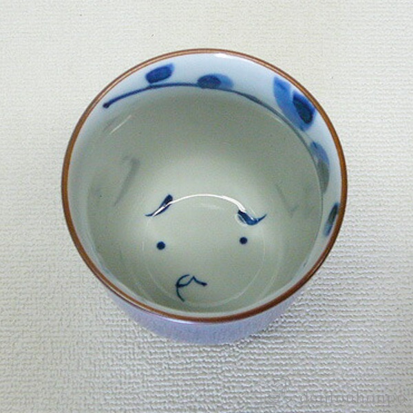 【送料無料】湯呑 ひょっとこ 青 大 5個セット≪在庫確認後、10~14営業日程で出荷≫ ( 湯のみ ゆのみ 湯飲み カップ プレゼント 波佐見焼 )