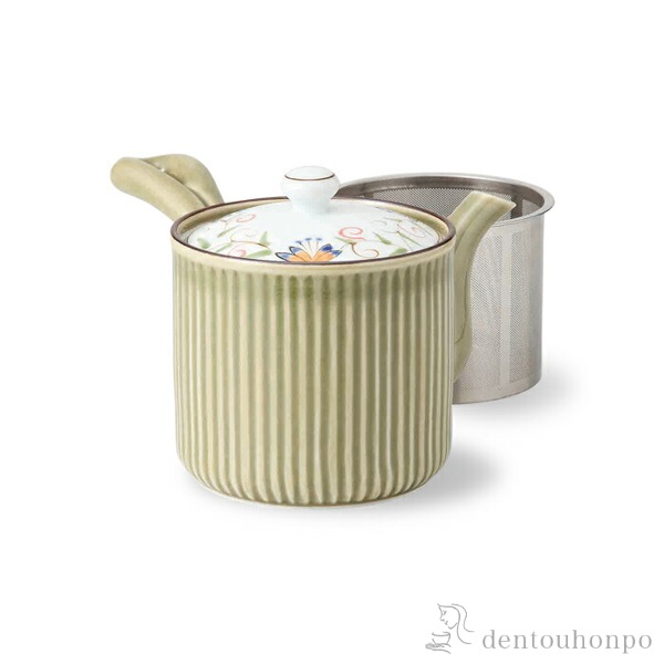 【送料無料】SS軽量急須 花蓮 緑 大≪在庫確認後、10~14営業日程で出荷≫ ( 波佐見焼 軽量 ティーポット お茶 煎茶 日本茶 おすすめ 波佐見焼 )