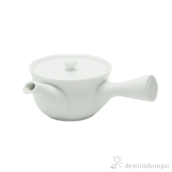 まんてん中急須 白≪在庫確認後、10~14営業日程で出荷≫ ( ティーポット お茶 煎茶 日本茶 おすすめ 波佐見焼 )