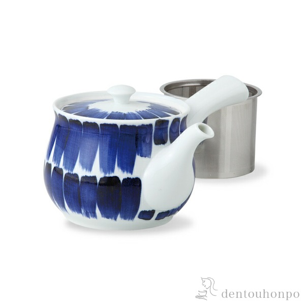 【送料無料】SS特大急須 刷毛目≪在庫確認後、10~14営業日程で出荷≫ ( ティーポット お茶 煎茶 日本茶 おすすめ 波佐見焼 )