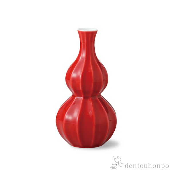 【送料無料】面取ひさご型徳利 赤釉 2個セット≪在庫確認後、10~14営業日程で出荷≫ ( 酒器 日本酒 冷酒 片口 おすすめ 波佐見焼 )