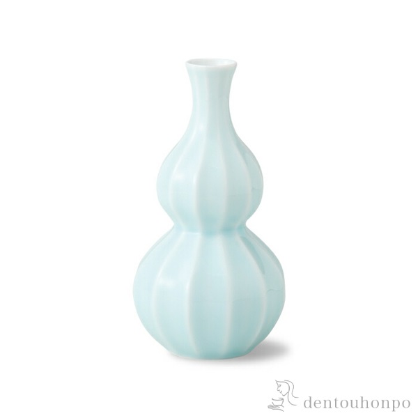 【送料無料】面取ひさご型徳利 青磁釉 2個セット≪在庫確認後、10~14営業日程で出荷≫ ( 酒器 日本酒 冷酒 片口 おすすめ 波佐見焼 )