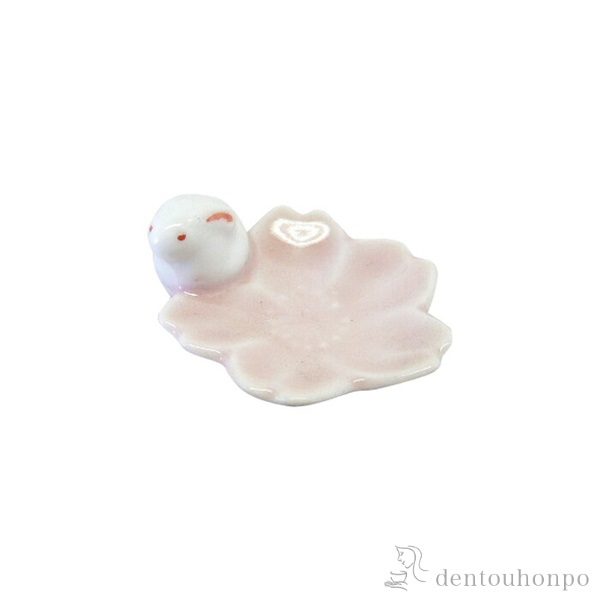 【送料無料】花箸置 さくら兎 桃 5個セット≪在庫確認後、10~14営業日程で出荷≫ ( ギフト セット 結婚祝い お店 人気 波佐見焼 )