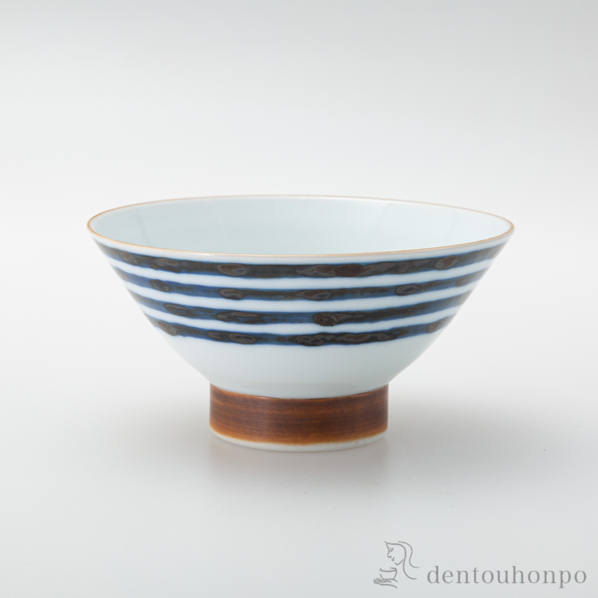 【送料無料】染文様 姫碗 濃線紋 ５個セット≪在庫確認後、10~14営業日程で出荷≫ ( ごはん 白ご飯 お茶碗 飯碗 おすすめ 波佐見焼 )