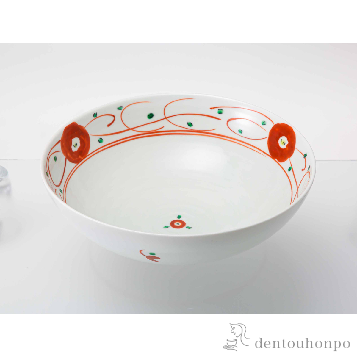 赤絵小花 ボウル 大≪在庫確認後、10~14営業日程で出荷≫ ( 椀 碗 ボール bowl おすすめ 波佐見焼 )