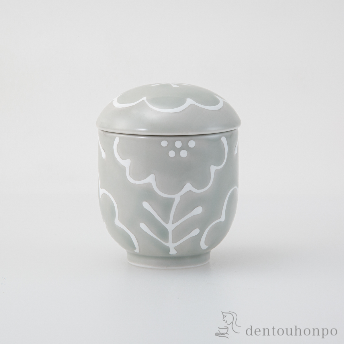 マリア 蓋付カップ GY ５個セット≪在庫確認後、10~14営業日程で出荷≫ ( 湯のみ ゆのみ 湯飲み カップ プレゼント 波佐見焼 )