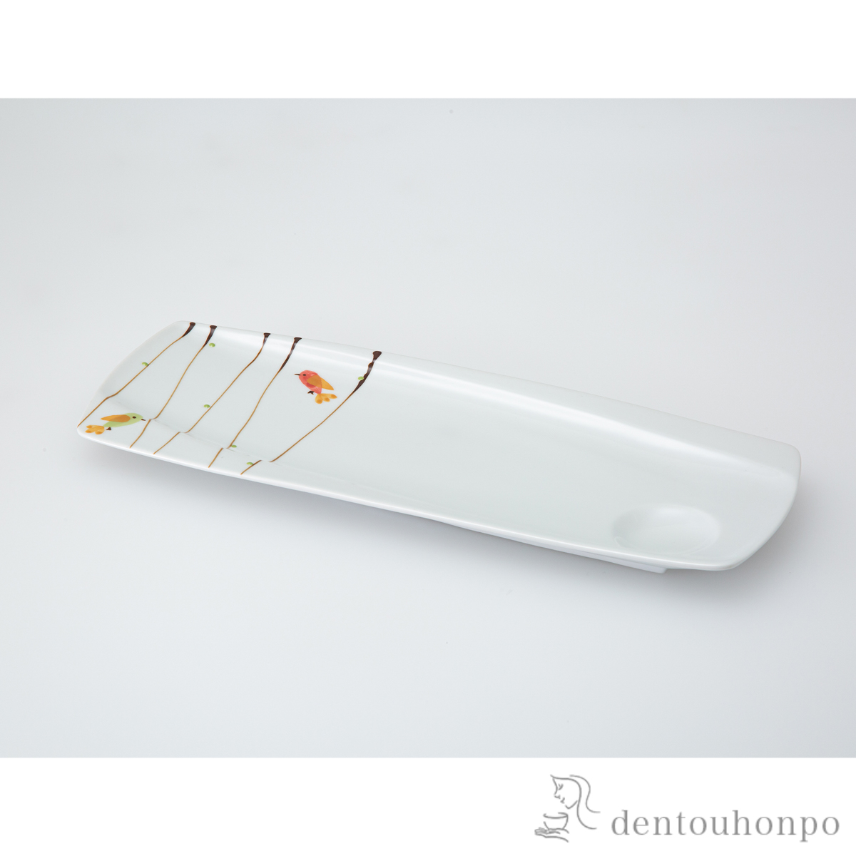 ハミング ロングトレー 赤 ２個セット≪在庫確認後、10~14営業日程で出荷≫ ( 角皿 長皿 焼き魚 さんま おしゃれ 波佐見焼 )