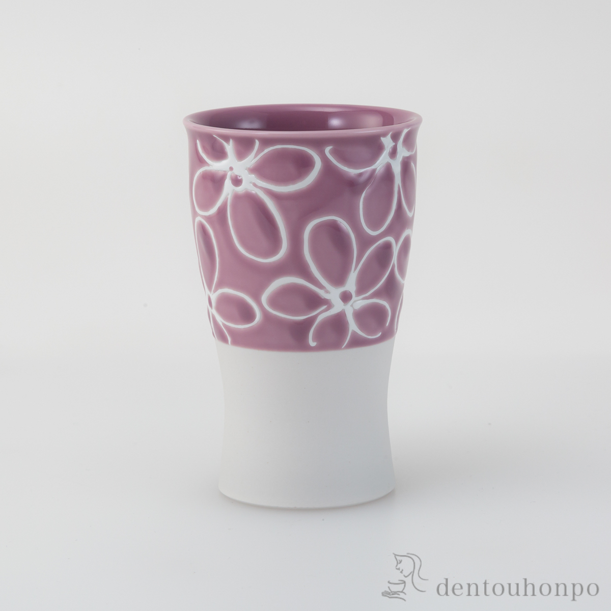 smart355カップ hana 董≪在庫確認後、10~14営業日程で出荷≫ ( 焼酎グラス ビアカップ ビールグラス フリーカップ グラス 波佐見焼 )