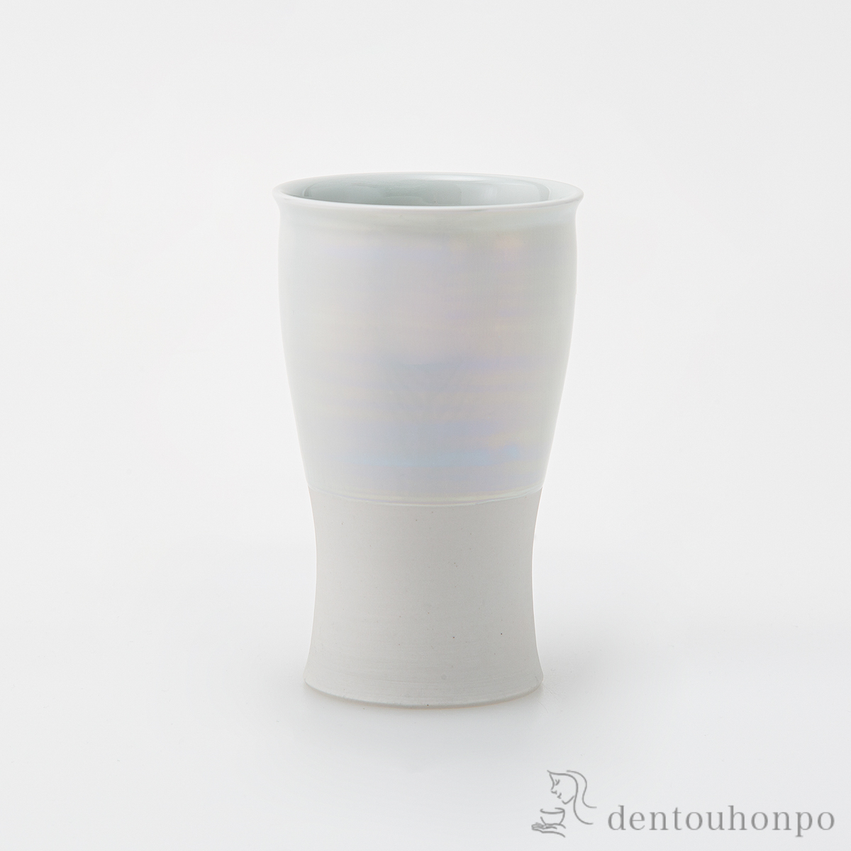 smart350 1／2カップ オーロラ 白≪在庫確認後、10~14営業日程で出荷≫ ( 焼酎グラス ビアカップ ビールグラス フリーカップ グラス 波佐見焼 )