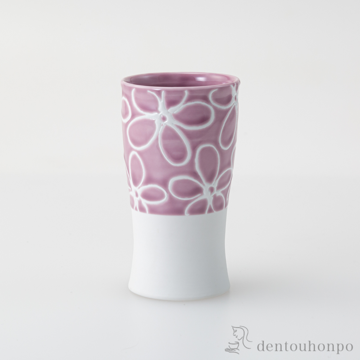 smart350 1／2カップ hana 董≪在庫確認後、10~14営業日程で出荷≫ ( 焼酎グラス ビアカップ ビールグラス フリーカップ グラス 波佐見焼 )