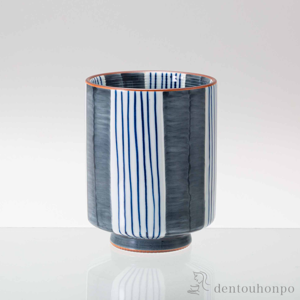 濃十草 湯呑 特大 ３個セット≪在庫確認後、10~14営業日程で出荷≫ ( 湯のみ ゆのみ 湯飲み カップ プレゼント 波佐見焼 )