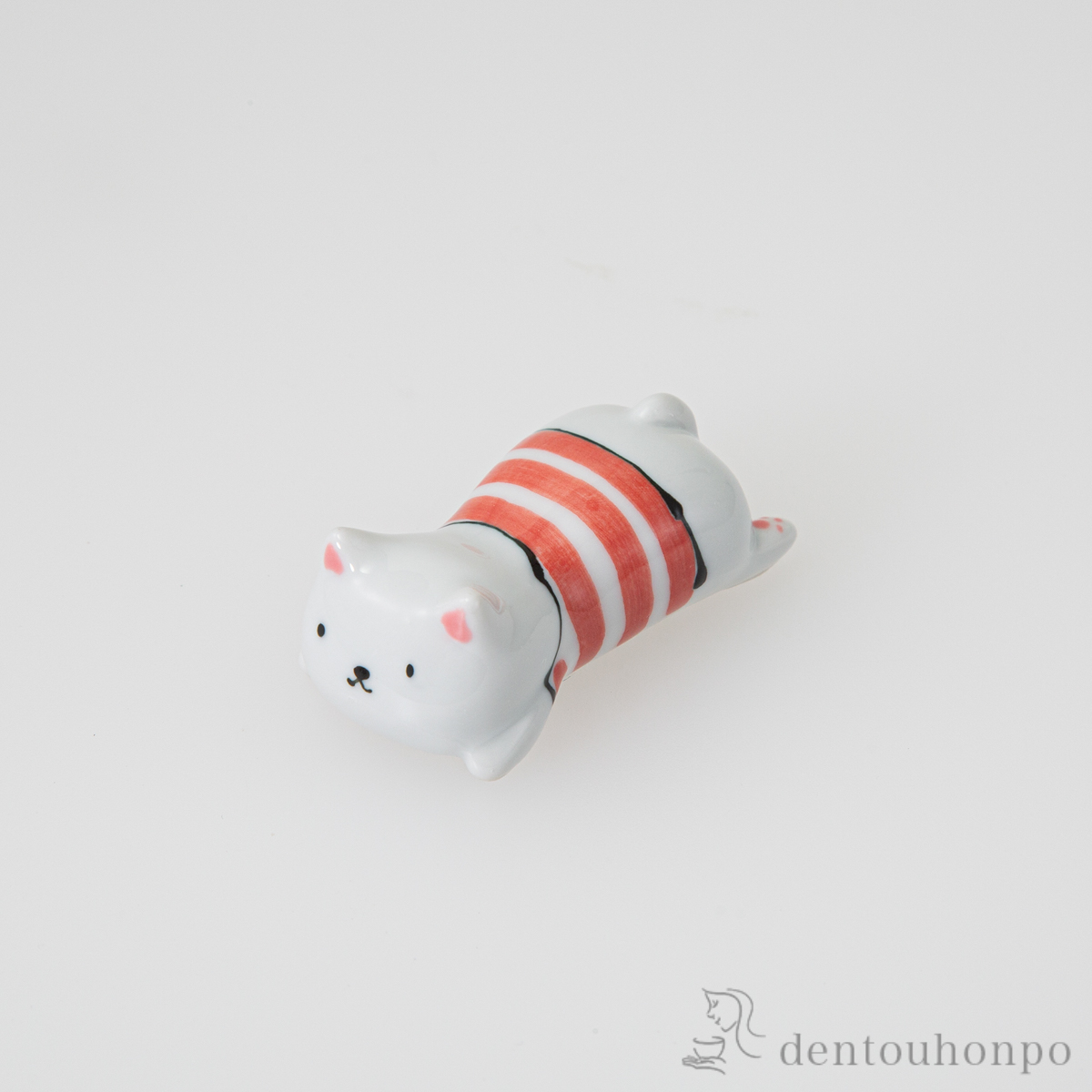 【送料無料】petit レスト CAT 赤 ５個セット≪在庫確認後、10~14営業日程で出荷≫ ( 初任給 プレゼント 母の日 ギフトセット 結婚祝い 箸休め はしおき おしゃれ 波佐見焼 )