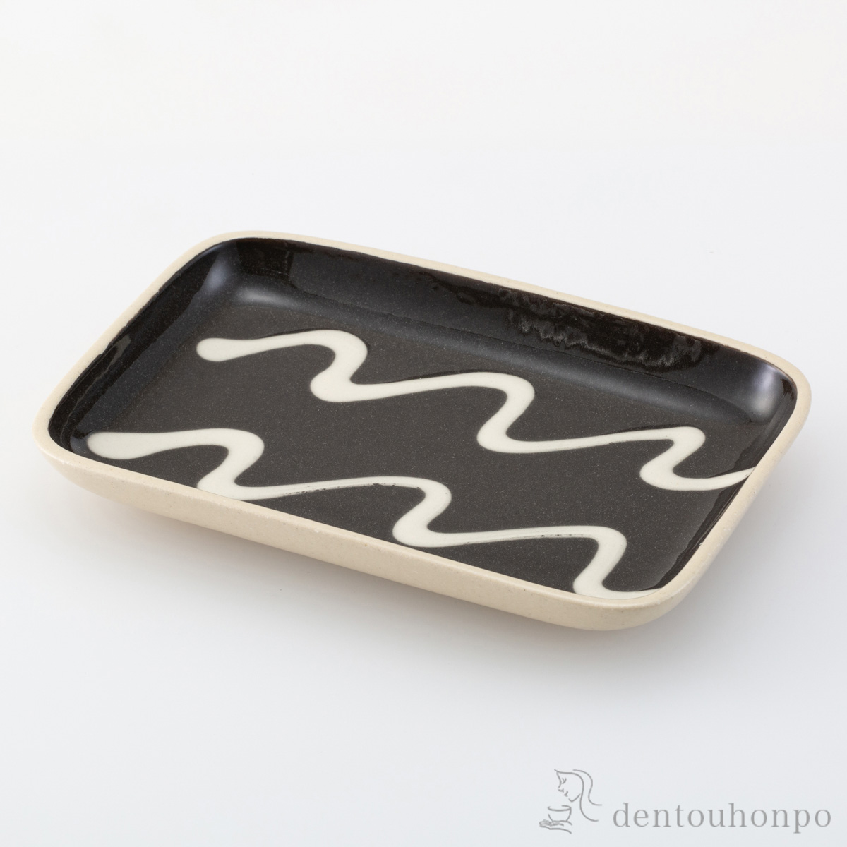 【送料無料】リップル ロングトレイ W M≪在庫確認後、10~14営業日程で出荷≫ ( 角皿 長皿 焼き魚 さんま おしゃれ 波佐見焼 )