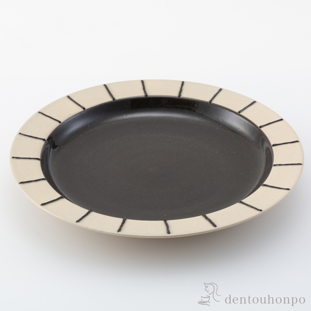 【送料無料】エンゴーベ リム BK L≪在庫確認後、10~14営業日程で出荷≫ ( プレート おつまみ 料理 和食 洋食 波佐見焼 )