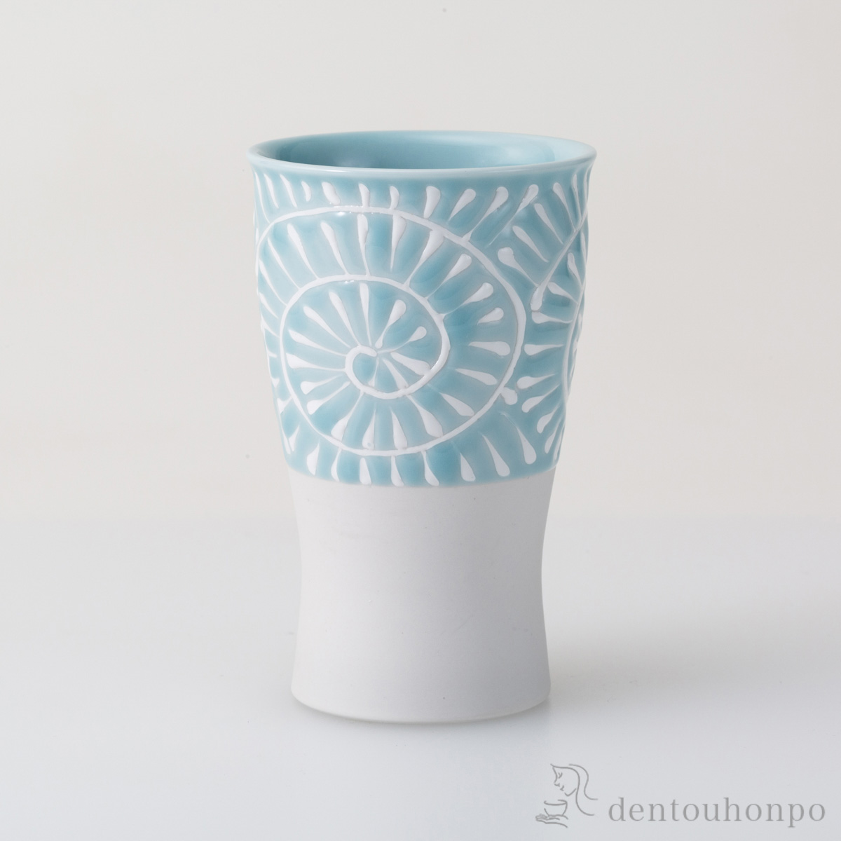 NOMO smart1／2 アクア≪在庫確認後、10~14営業日程で出荷≫ ( 焼酎グラス ビアカップ ビールグラス フリーカップ グラス 波佐見焼 )