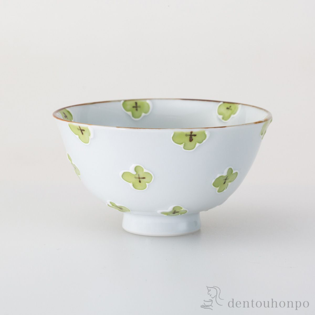 ハナミズキ 茶碗 緑≪在庫確認後、10~14営業日程で出荷≫ ( ごはん 白ご飯 お茶碗 飯碗 おすすめ 波佐見焼 )