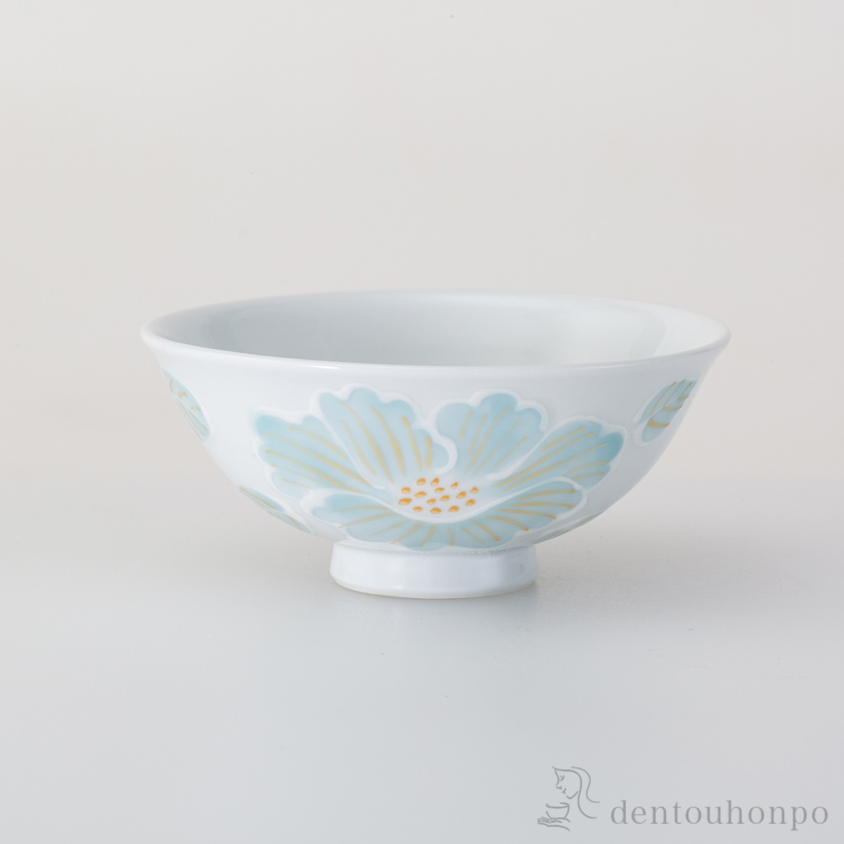 【送料無料】釉花 茶碗 水色≪在庫確認後、10~14営業日程で出荷≫ ( ごはん 白ご飯 お茶碗 飯碗 おすすめ 波佐見焼 )