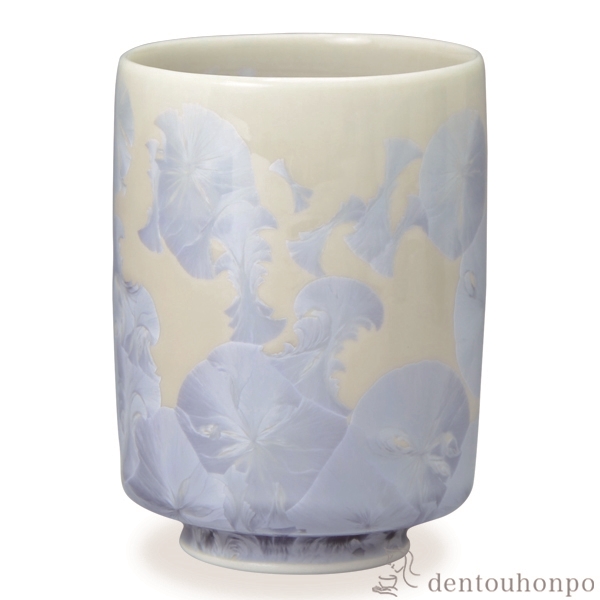 【送料無料】湯呑 花結晶 銀藤≪在庫確認後、1~3営業日で出荷≫ ( 名入れ有料 母の日 プレゼント 初任給 湯のみ ゆのみ 湯飲み セット プレゼント 清水焼 京焼 )