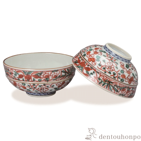 【送料無料】組飯碗 彫赤絵花鳥 ペア≪在庫確認後、1~3営業日で出荷≫ ( 名入れ有料 母の日 プレゼント 初任給 ギフト プレゼント ご飯茶碗 結婚祝い おすすめ セット 清水焼 京焼 )