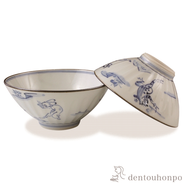 【送料無料】組飯碗 高山寺 ペア≪在庫確認後、1~3営業日で出荷≫ ( 名入れ有料 母の日 プレゼント 初任給 ギフト プレゼント ご飯茶碗 結婚祝い おすすめ セット 清水焼 京焼 )