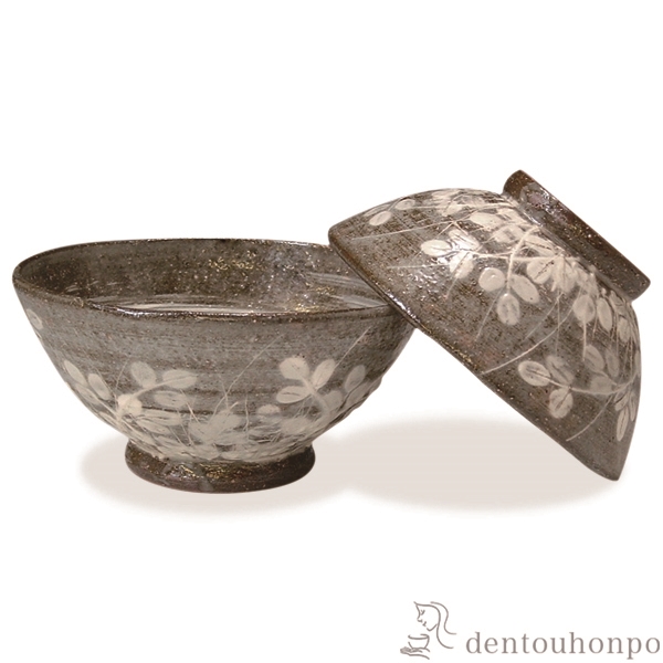 組飯碗 萩がさね ペア≪在庫確認後、1~3営業日で出荷≫ ( 名入れ有料 母の日 プレゼント 初任給 ギフト プレゼント ご飯茶碗 結婚祝い おすすめ セット 清水焼 京焼 )