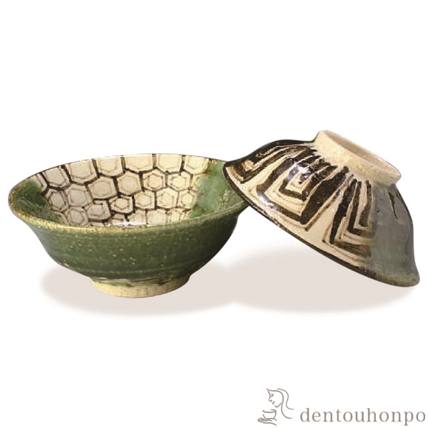 【送料無料】組飯碗 おりべ ペア≪在庫確認後、1~3営業日で出荷≫ ( 名入れ有料 母の日 プレゼント 初任給 ギフト プレゼント ご飯茶碗 結婚祝い おすすめ セット 清水焼 京焼 )