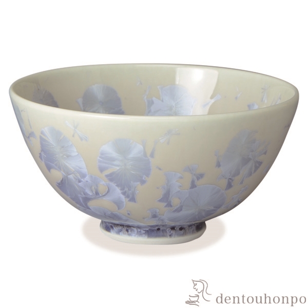【送料無料】飯碗 花結晶 銀藤≪在庫確認後、1~3営業日で出荷≫ ( 名入れ有料 母の日 プレゼント 初任給 ごはん 白ご飯 お茶碗 飯碗 おすすめ 清水焼 京焼 )