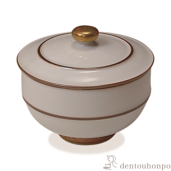 【送料無料】蓋付お茶呑茶碗 優雅 5客セット≪在庫確認後、1~3営業日で出荷≫ ( 名入れ有料 茶器セット 急須 湯呑み 日本茶 中国茶 清水焼 京焼 )