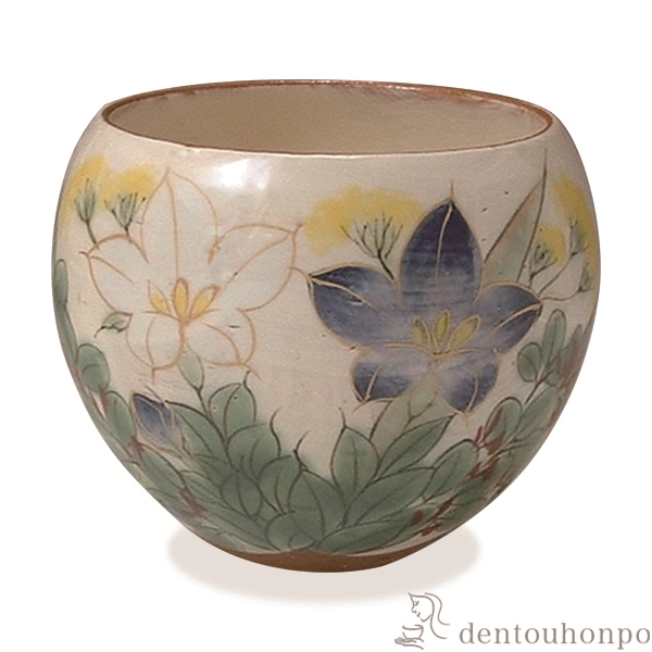 【送料無料】お茶呑茶碗 花揃え 秋草≪在庫確認後、1~3営業日で出荷≫ ( 名入れ有料 母の日 プレゼント 初任給 湯のみ ゆのみ 湯飲み カップ プレゼント 清水焼 京焼 )