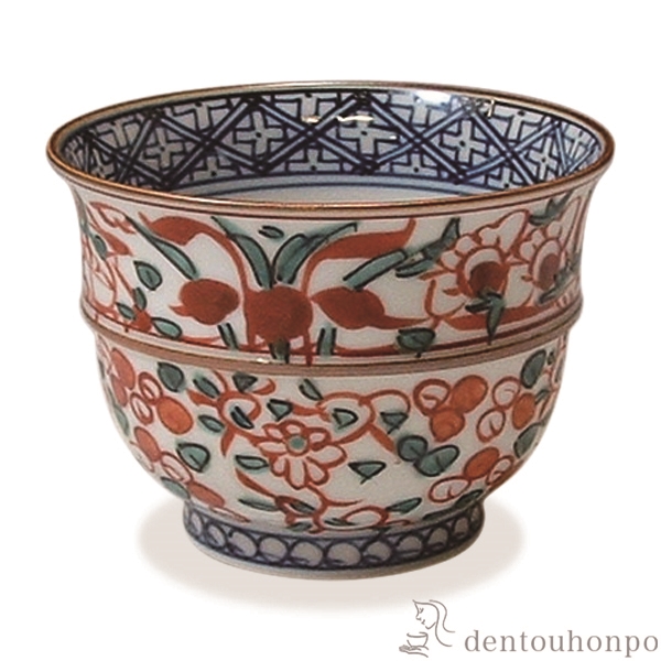 【送料無料】お茶呑茶碗 彫赤絵花鳥 5客セット≪在庫確認後、1~3営業日で出荷≫ ( 名入れ有料 茶器セット 急須 湯呑み 日本茶 中国茶 清水焼 京焼 )