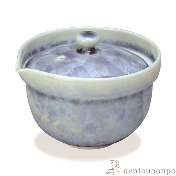 【送料無料】宝瓶 花結晶 銀藤≪在庫確認後、1~3営業日で出荷≫ ( 名入れ有料 母の日 プレゼント 初任給 ティーポット お茶 セット 日本茶 おすすめ 清水焼 京焼 )